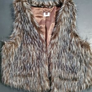 Faux Fur Vest - Medium